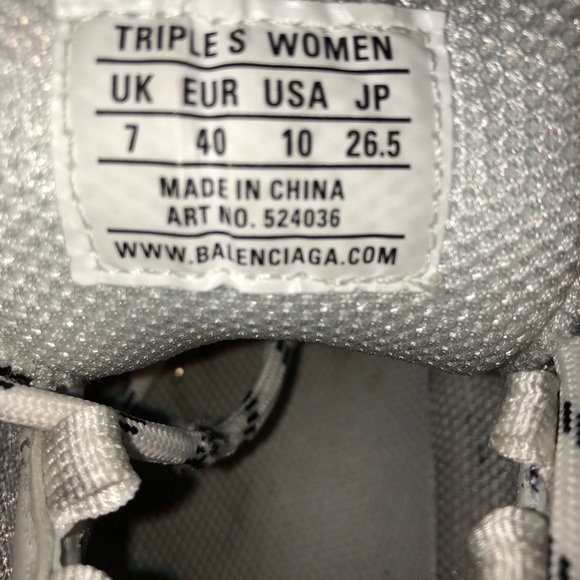 BALENCIAGA TRIPPLE S (WOMEN) Size 40 (US Size 10) - Picture 9 of 10
